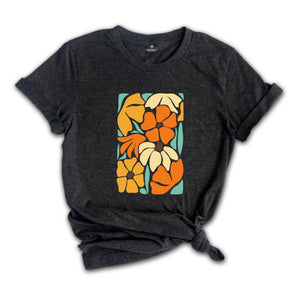 Flowers Tshirt, Boho Wildflowers Tshirt, Boho Flowers Shirt, Floral Nature Shirt, Art Nouveau Art Deco Shirt