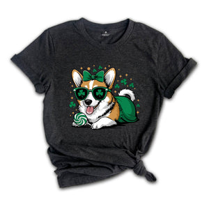 Corgi St Pattys Shirt, Dog Shirt, Mom Wife Shirt, St Patrick Days Shirt, Dog Lovers Shirt, Cute Mom Shirt, Animal Shirt