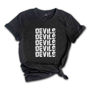 Team Mascot Shirt, Devils Mascot Shirt, Devils Fan Shirt, Devils School Shirt, School Spirit Shirt, Devils Team Shirt, Football Tee