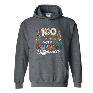 100 Days of School Sweatshirt, 100 Days of School Hoodie, New Teacher Hoodie, School Hoodie, Back To School Gift, Teacher Gift