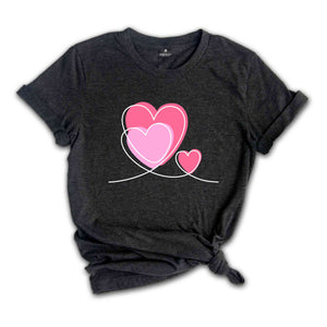 Heart Trio Valentine’s Day Shirt, Matching Valentines Couples,3 hearts valentines shirt, Anniversary Shirt