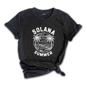 Solana Summer Shirt, Retro Solana Shirt, Vintage Solana Beach Tee, California Vacation Gift, Beach Bum Shirt, 2024 Vacation Trip