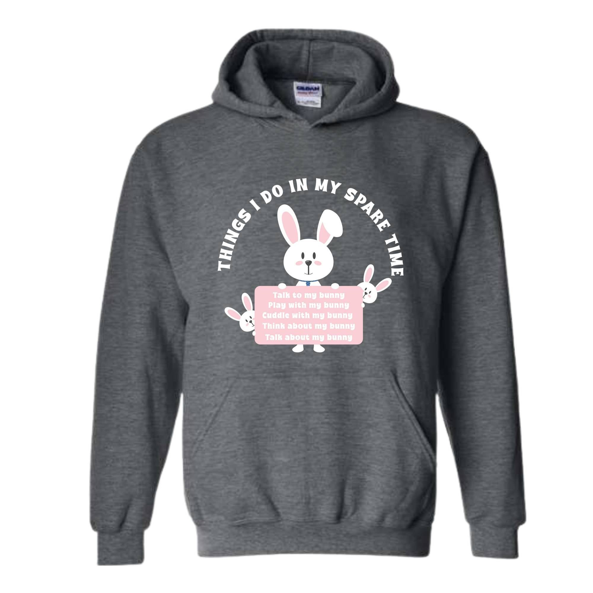 Things I Do In My Spare Time Sweatshirt, Bunny Sweatshirt, Funny Bunny Tee, Bunny Lover Gift, Rabbit Owner Gift, Funny Bunny Mama Sweatshirt