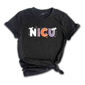 Halloween NICU Nurse Shirt, NICU Nurse Halloween, Spooky Nicu Shirt, Pumpkin Shirt, Hospital Nurse Shirt, Halloween Party Shirt