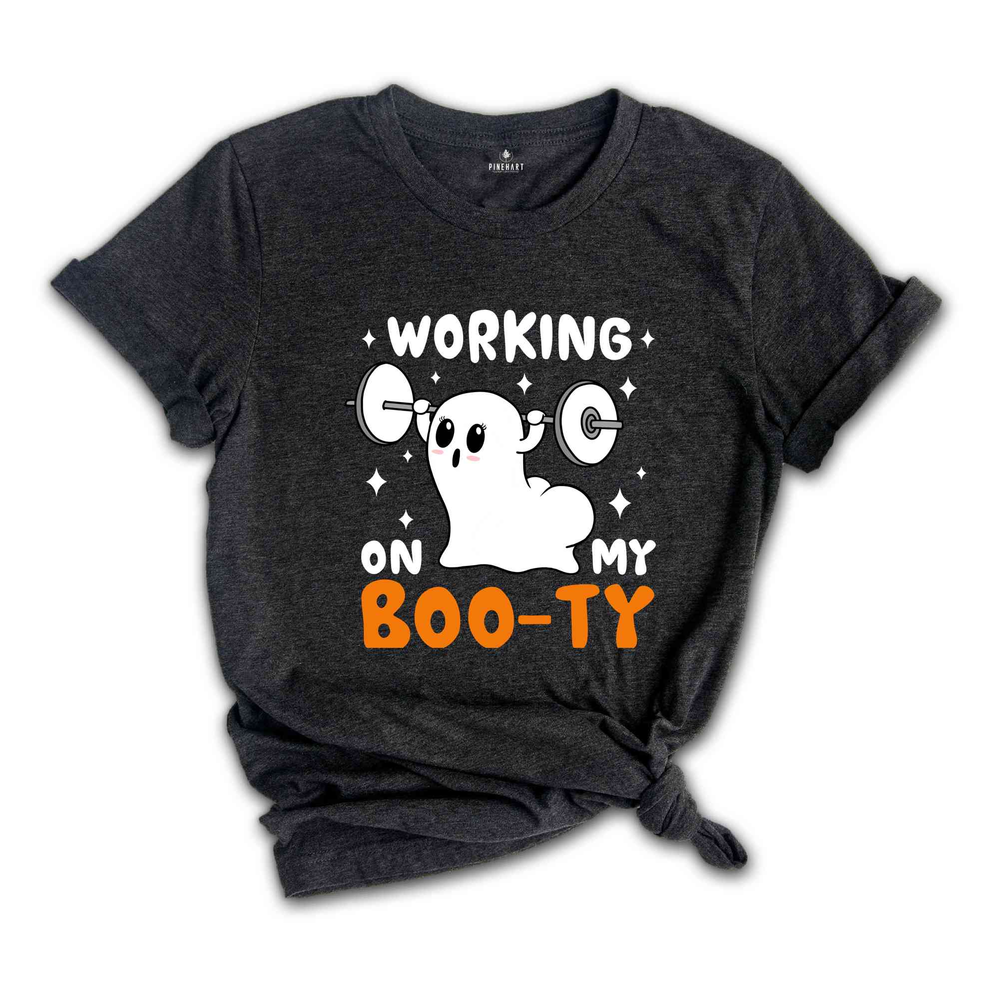 Working On My Booty Shirt, Girl Halloween Shirt, Gym Girl Shirt, Funny Halloween Tee, Spooky Season Shirt, Cute Halloween Tee, Fitness Shirt