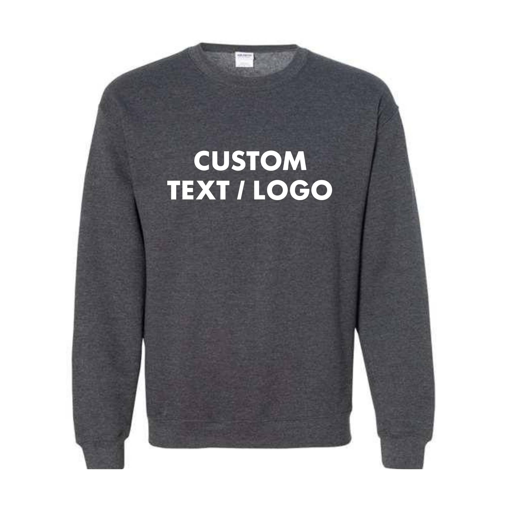 Custom Text And Logo Sweatshirt, Personalized Logo Sweatshirt, Custom Sweatshirt Gifts, Matching Family Sweatshirts