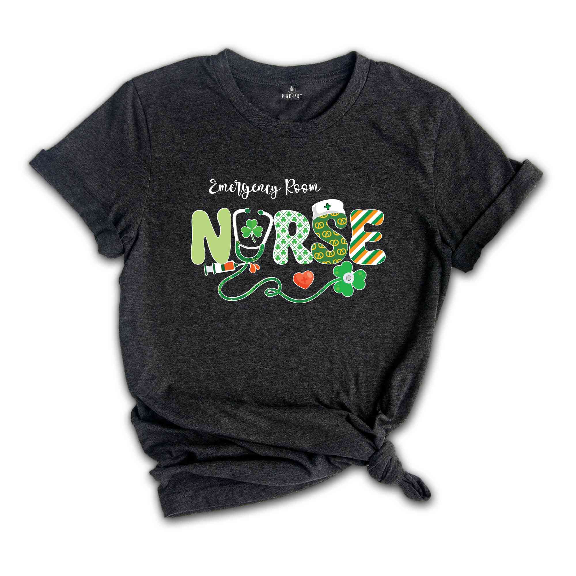 Emergency Room Nurse St Patricks Day Shirt, ER Crew Shirt, Emergency Nurse Gift, Lucky Nurse Tee, Irish Shirt, Nursing St Patricks