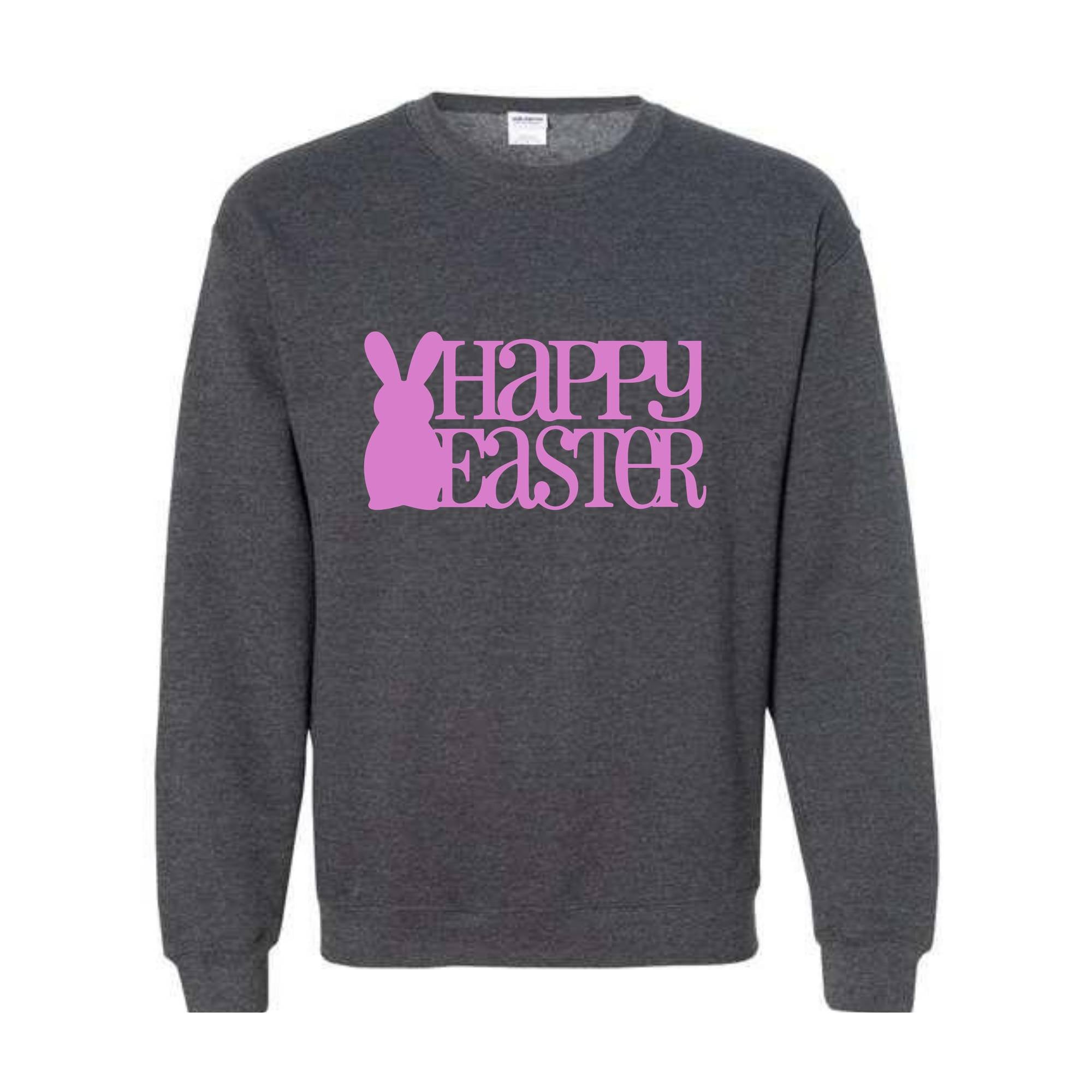 Happy Easter Sweatshirt, Rabbit Sweatshirt, Easter Sweater, Spring Sweatshirt, Easter Gift, Happy Rabbit Sweater