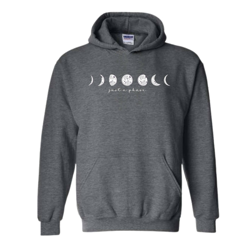 Just a Phase Moon Hoodie, Moon Hoodie, Sweatshirt Women Moon, Just a Phase Hoodie, Boho Moon Sweatshirt, Celestial Sweatshirt