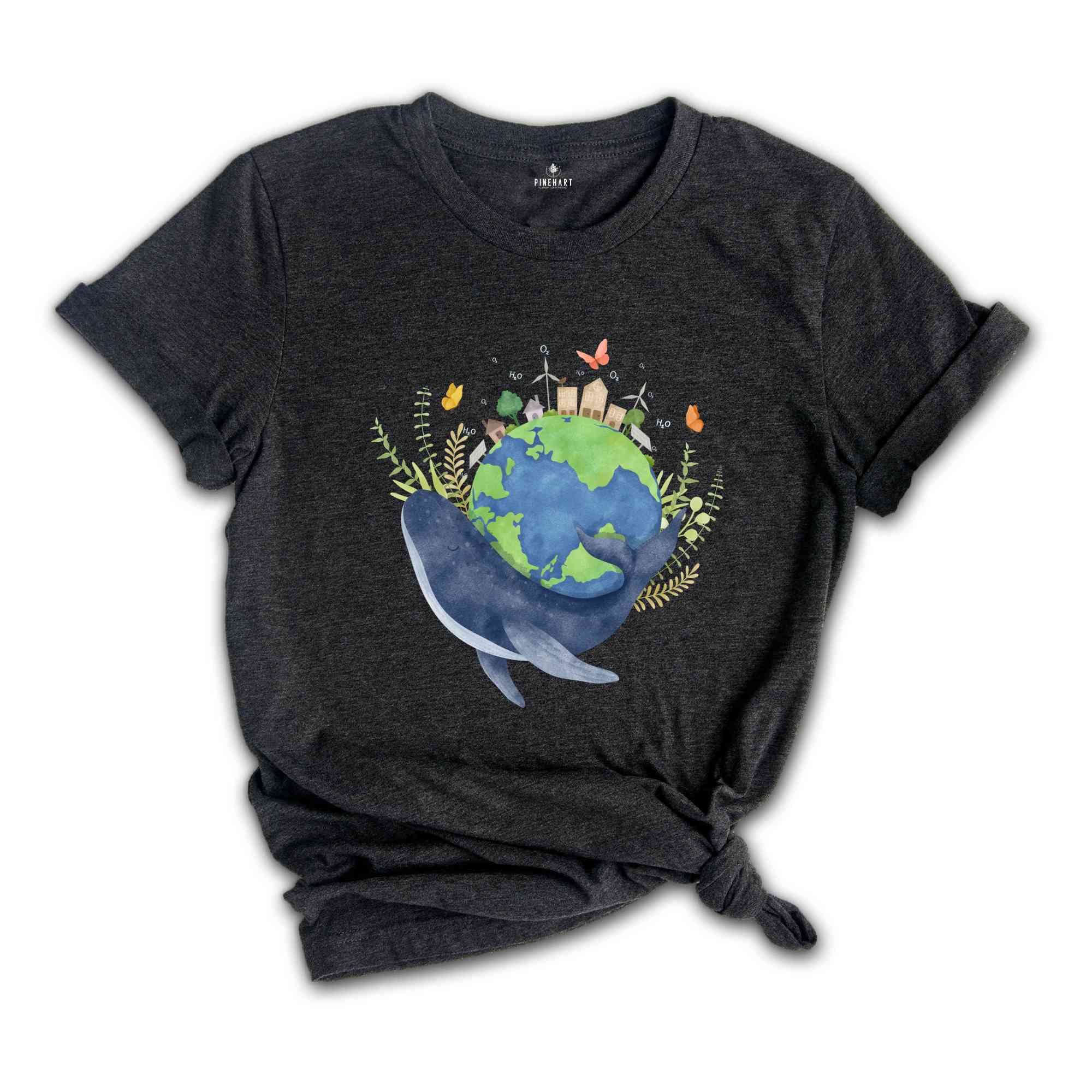 Eco Warrior Sweatshirt, Eco Conscious Whale Tee, Earth Preservation Shirt, Environmental Activist Apparel, Save The Planet Organic Cotton T-Shirt