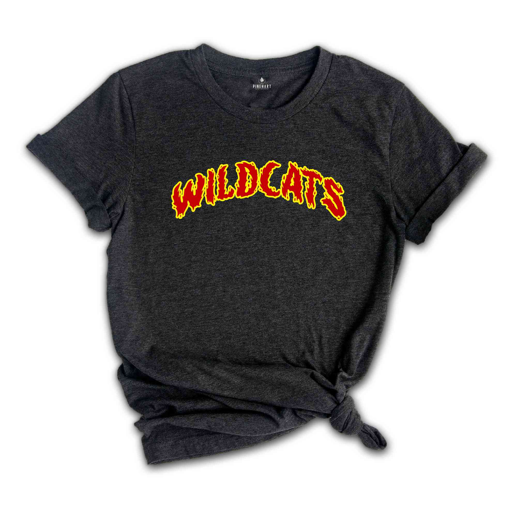 Team Mascot Shirt, Wildcats Team Shirt, Wildcats Football Shirt, Wildcats Fan Shirt, Wildcats School Shirt, Personalized Flame Shirt