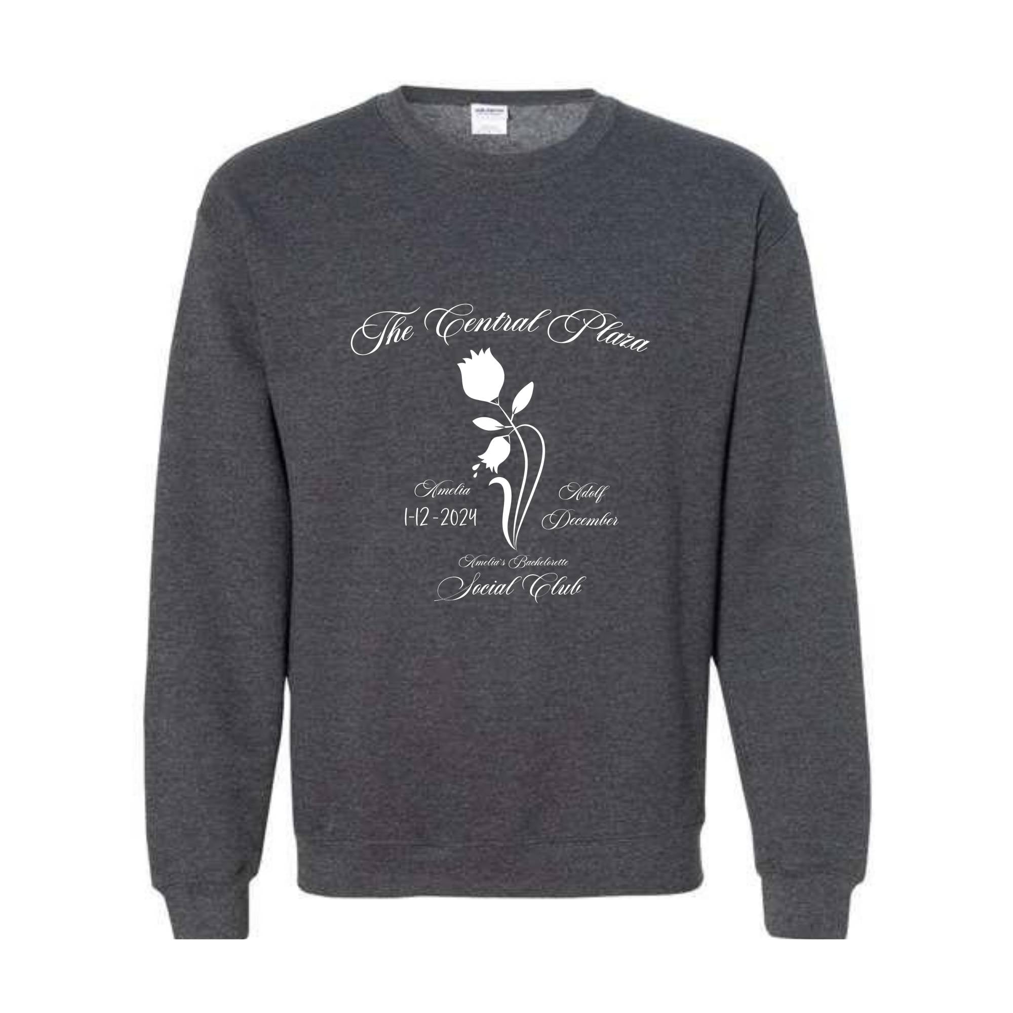 Custom Name Bachelorette Sweatshirt, Custom Name Bridal Party, Custom Date Bridal Party, Happy Sweater, Trendy Sweater, Party Sweater