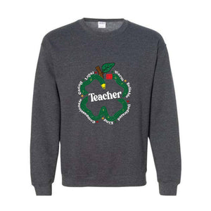 Teacher Saint Patrick Sweatshirt, One Lucky Teacher Sweatshirt, St Patrick Teacher Gift, Gift For Teacher