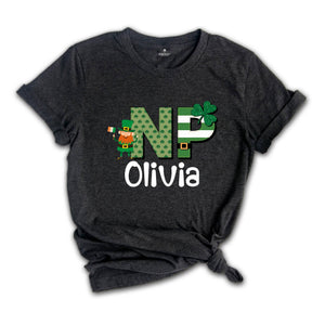 Personalized St Patrick's Day Nurse Shirt, Cute Nurse Shirt, Custom Name Shirt, NP Shirt, Nurse Practitioner Shirt, Nurse Shirt