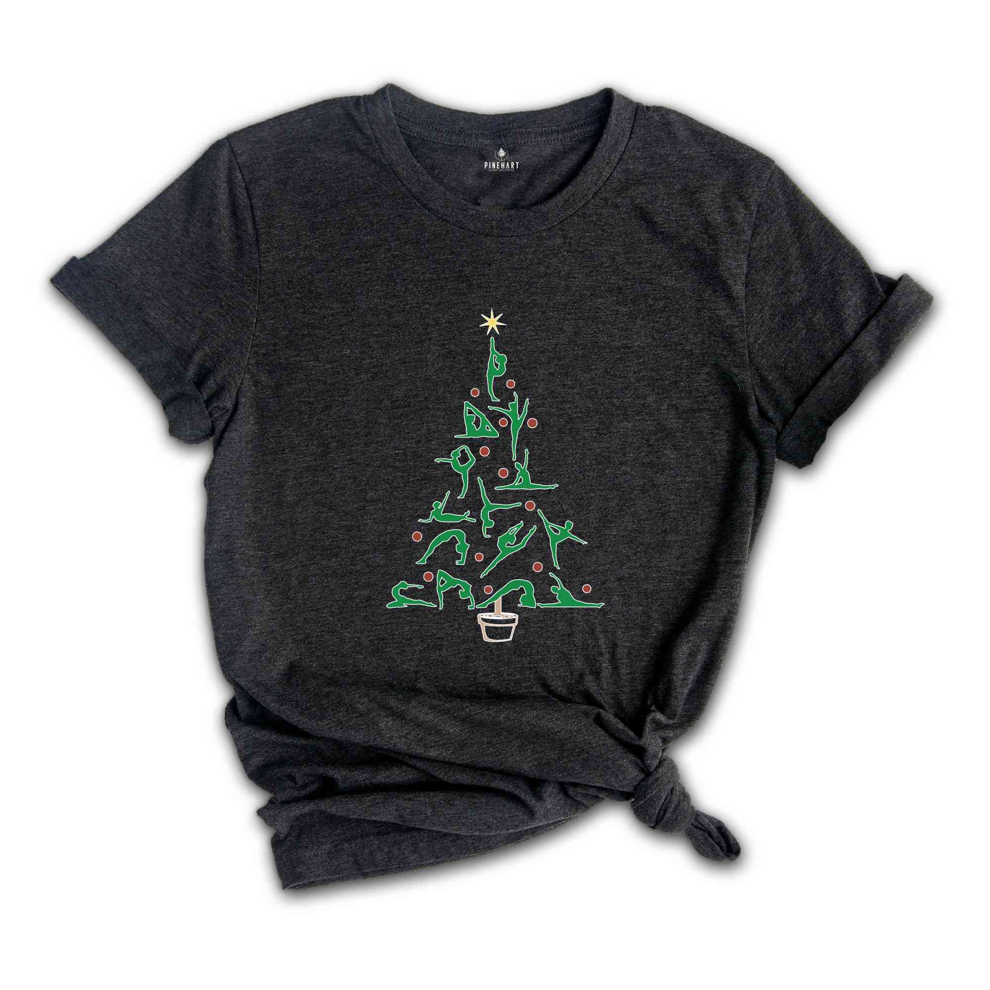 Christmas Yoga Tree Shirt, Christmas Shirt, Christmas Gift, Christmas Costume, Yoga Tree, Xmas Gift, Yoga Shirt