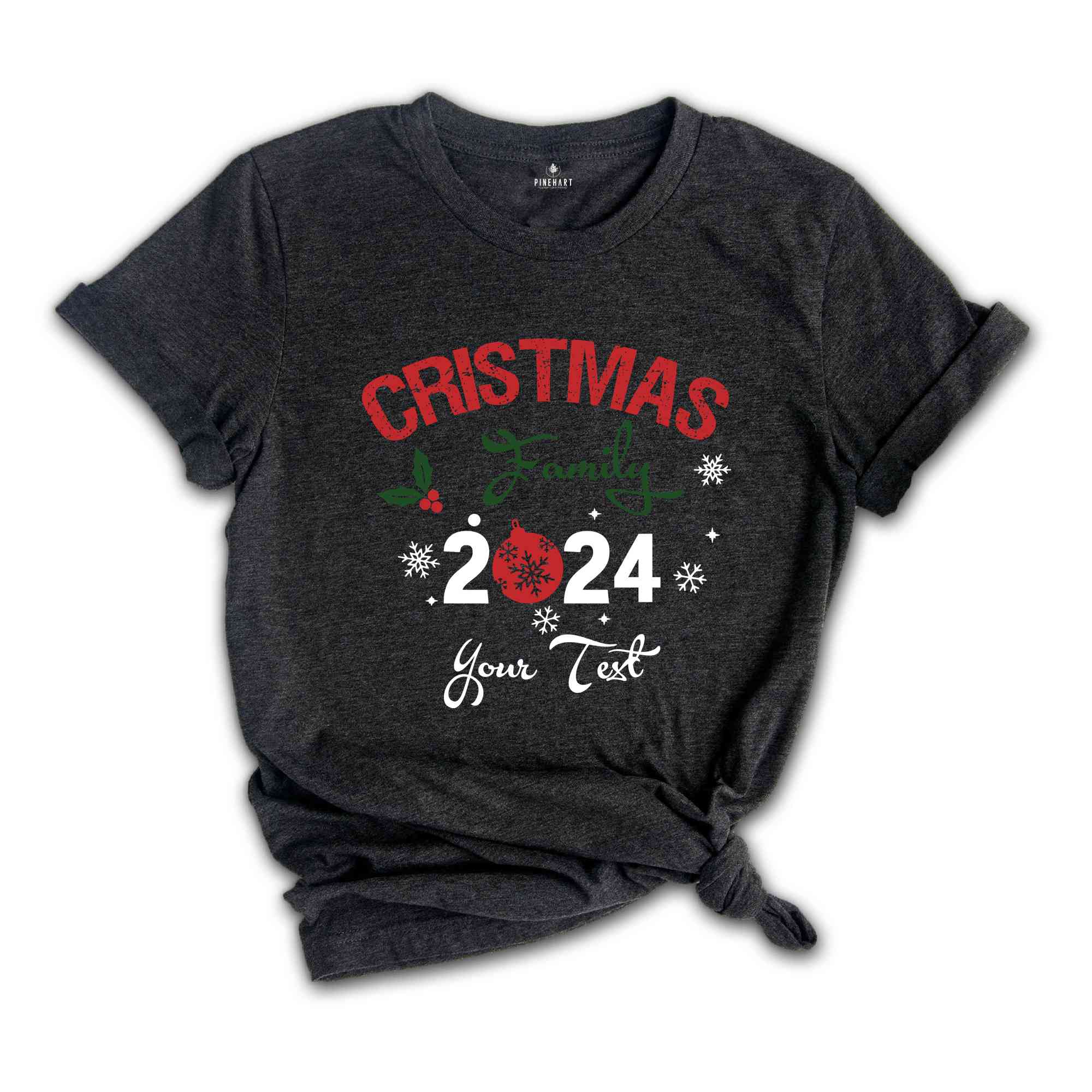 Custom Family Name Christmas 2024 Shirt, Custom Name Christmas Sweatshirt, Personalized Family Christmas Shirt, Personalize Matching Family