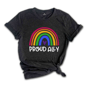 Proud Ally Shirt, Lgbt Support Tees, Pride Month Shirt, Bisexual Shirt, Equal Rights Shirt, Lgbtq Proud Ally, Trans Pride, Pansexual Tee