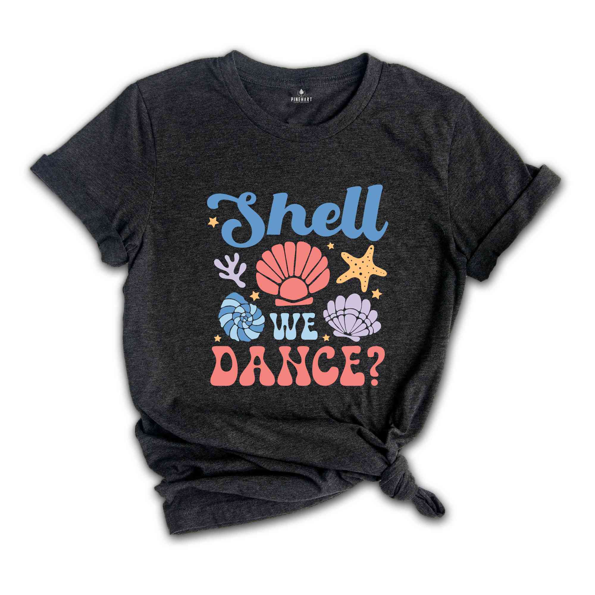 Shell We Dance Shirt, Summer Shirt, Retro Groovy Beach Shirt, Seashells Shirt, Vacation Shirt, Retro Summer Shirt, Beach vibes Shirt