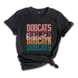 Retro Bobcats Team Shirt, Bobcats School Spirit Shirt, Baseball Bobcats Mascot Tee, Bobcats Fan Shirt, Sport Mascot Gift