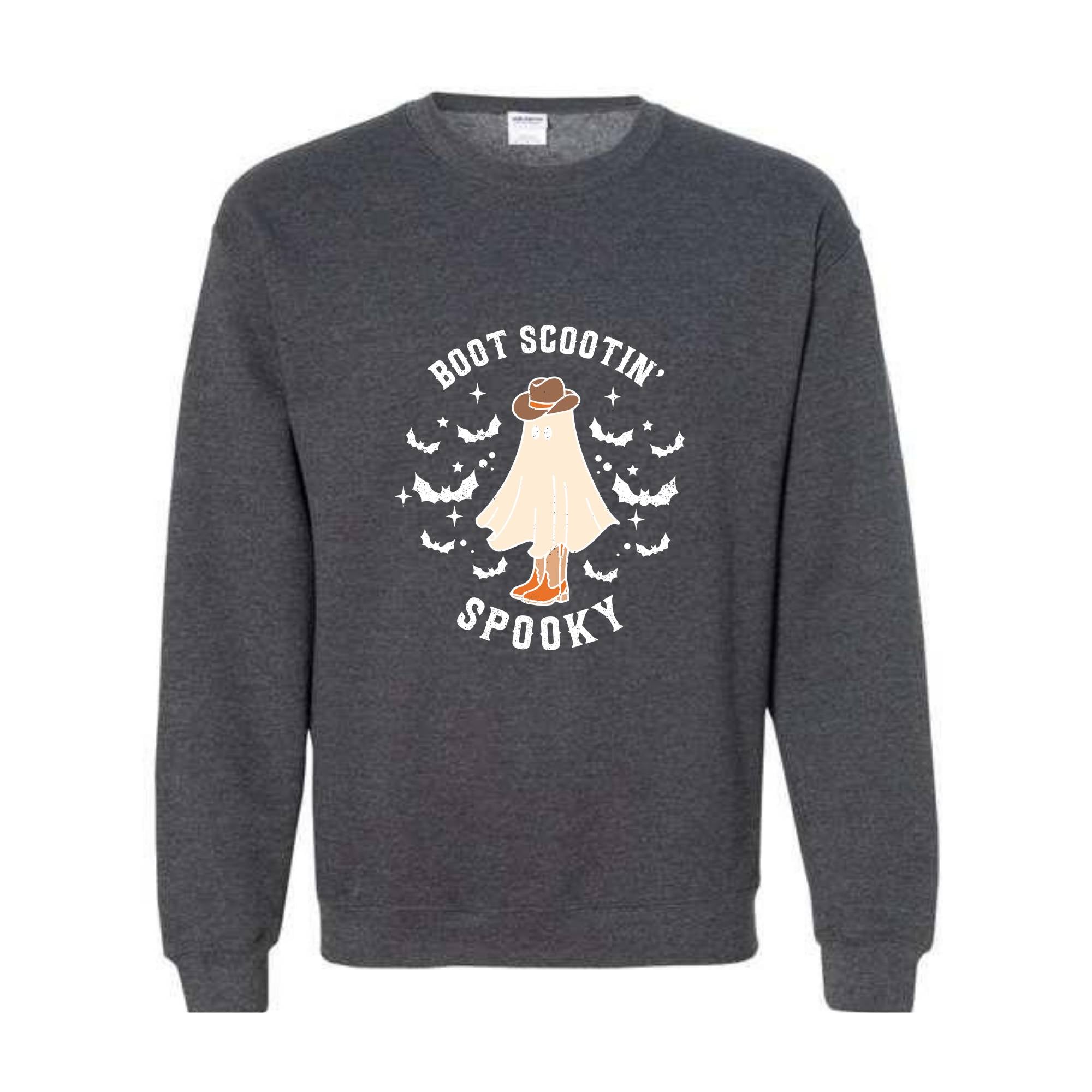 Boot Scootin' Spooky Sweatshirt, Cute Spooky Sweater, Halloween Gifts, Cowboy Ghost, Western Halloween Sweatshirt