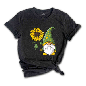 Cute Gnome Shirt, Daisy Graphic Tees, Floral Shirts for Women, Spring T-Shirt, Summer Clothing, Gift for Her, Gnome Gifts, Kids Gnome Shirts