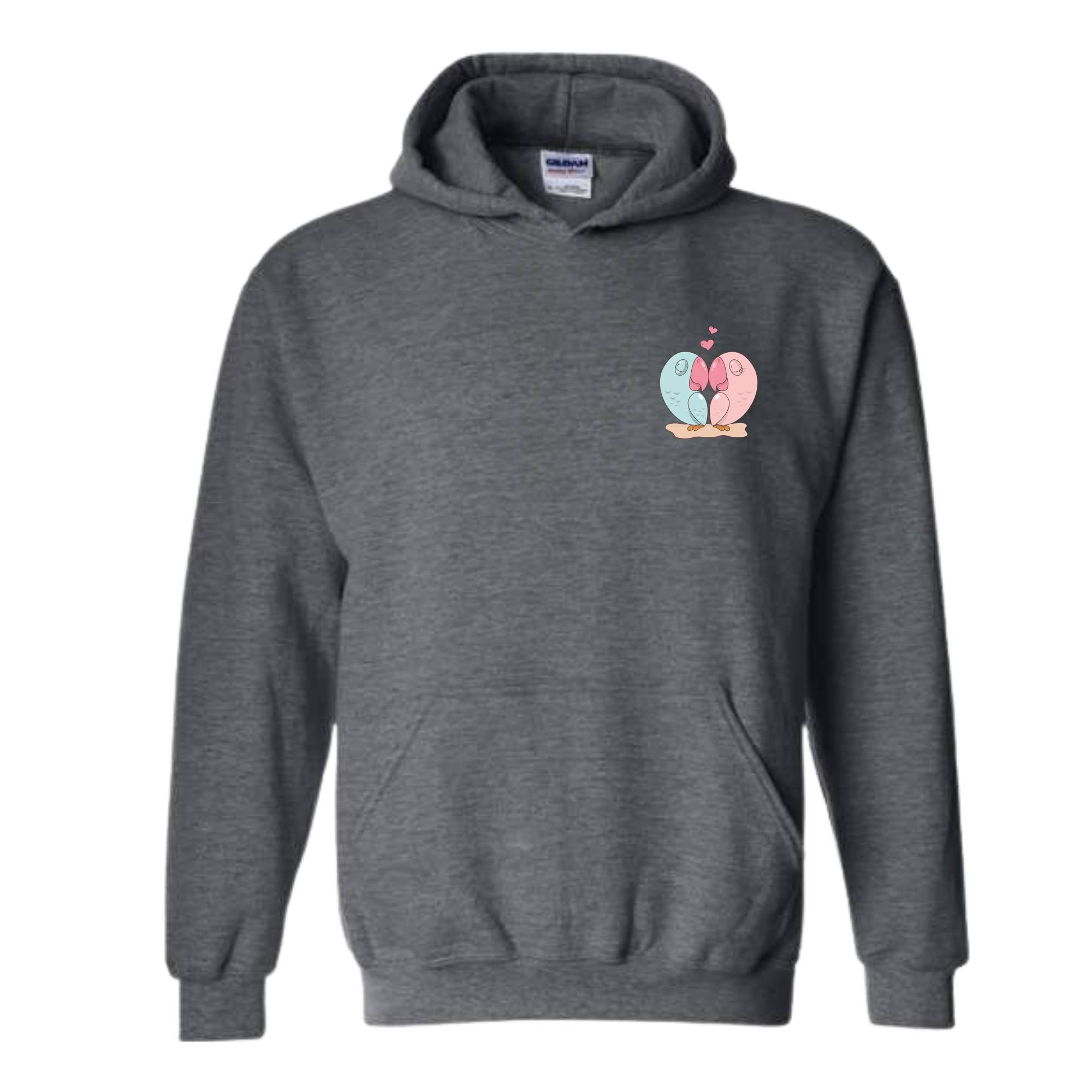 Parrot Heart Sweatshirt, Valentines Day Sweatshirt, Lover Sweatshirts, Parrot Sweatshirt, Matching Sweatshirts, Valentine Lover Gifts