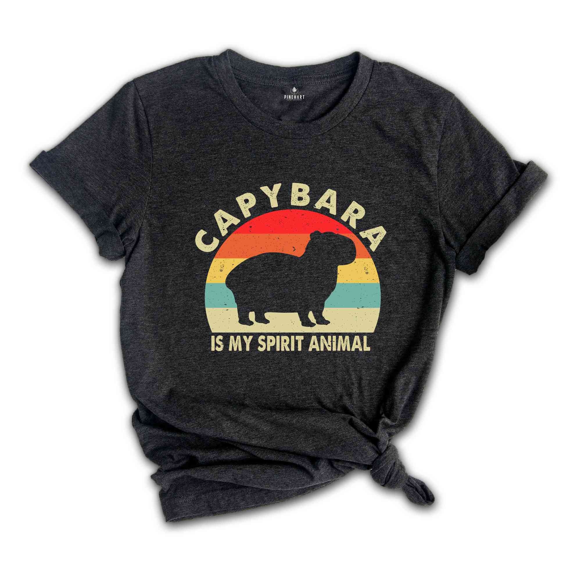 Retro Capybara Shirt, Vintage Capybara Tee, Animal Shirt, Cute Capybara Gift, Humorous Shirt, Funny Capybara T-Shirt, Pet Lover Gift