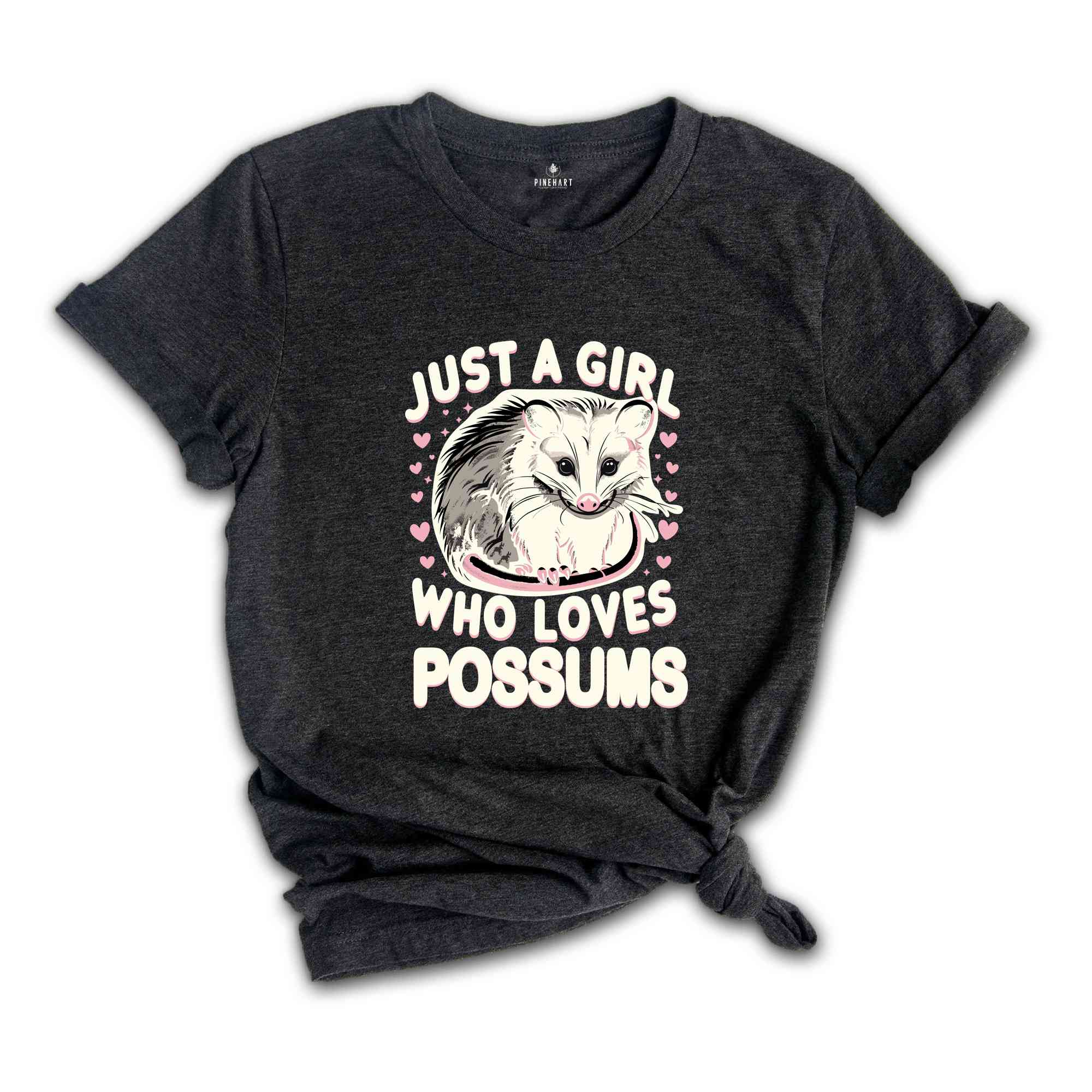 Just A Girl Who Loves Possums Shirt, Funny possum Shirt, Possum T Shirt, Sarcastic Shirts, Just A girl Quote Shirt