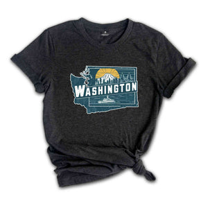 Retro State Of Washington Shirt, State Of Washington Shirt, State Shirt, Washington Lover Shirt, Family Trip Shirt, Travel Shirt