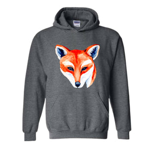 Fox Lover Sweatshirt, Cute Fox Sweatshirt, Fox Sweater, Fox Hoodie, Wild Animal Lover Sweatshirt, Animal Lover Sweatshirt