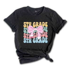 5th Grade Teacher Coquette Shirt, Teacher Pencil