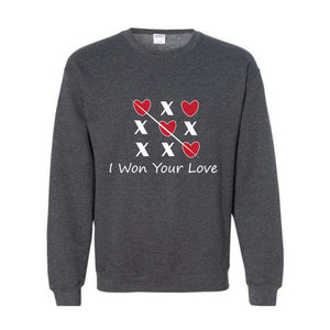 I Won Your Love Sweatshirt, Pink XOXO Valentines Day Sweatshirt, Cute Valentines Day, Trendy Valentines Day, X Love X Love Sweatshirt