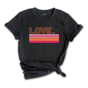 Retro Love Valentines Day Shirt, Love Shirt, Valentines Day Shirt, Heart Shirt, Cute Valentine Shirt, Valentines Day Gift, Valentines Gift