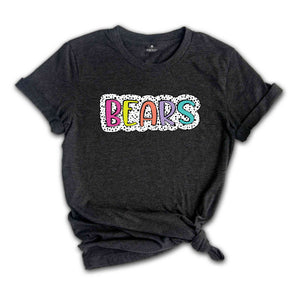 Bears Team T-Shirt, Bears Mascot Shirt, Bears Fan Shirt, Football T-Shirt, Bears Team Mascot, Bears Mascot Tee