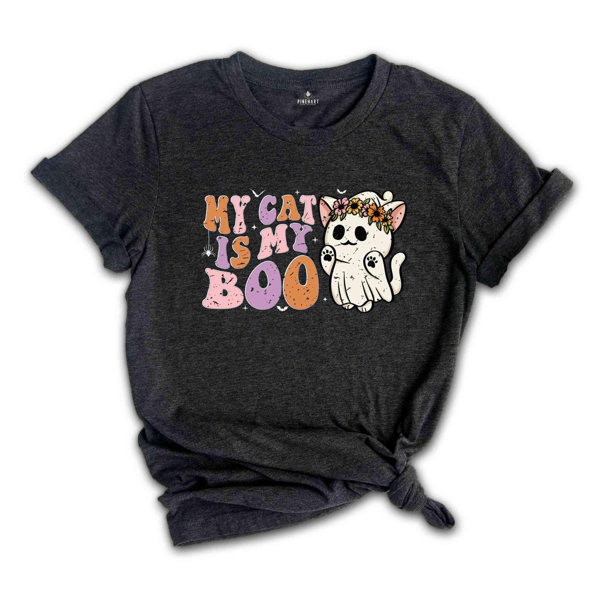 My Cat Is My Boo Shirt, Cute Halloween Shirt, Animal Lover Tee, Halloween Mom Shirt, Cute Halloween Gift, Halloween Cat Shirt