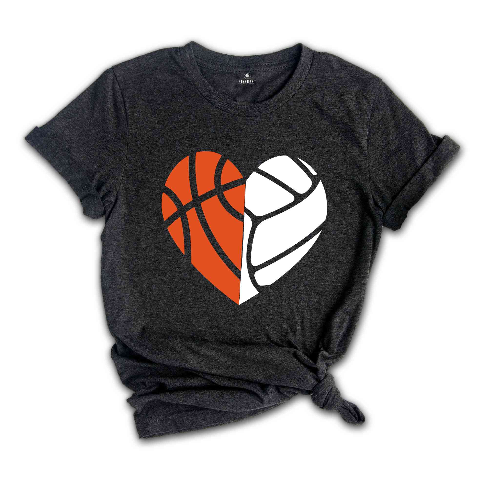 Basketball Heart Shirt, Volleyball Lover Shirt, Basketball Shirt, Basketball Mom Shirt, Game Day Outfit, Sports Shirt