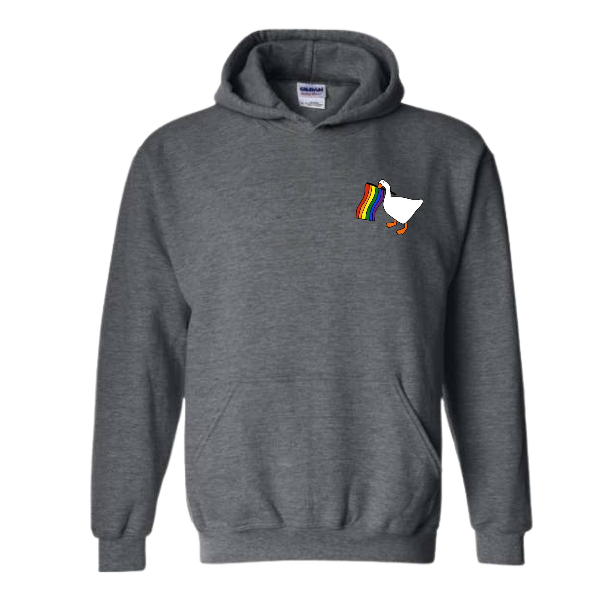 Rainbow Goose Sweatshirt, LGBTQ Hoodie, Pride Hoodie, Gay Hoodie, Transgender Hoodie, Human Rights Hoodie, Funny Lesbian Hoodie