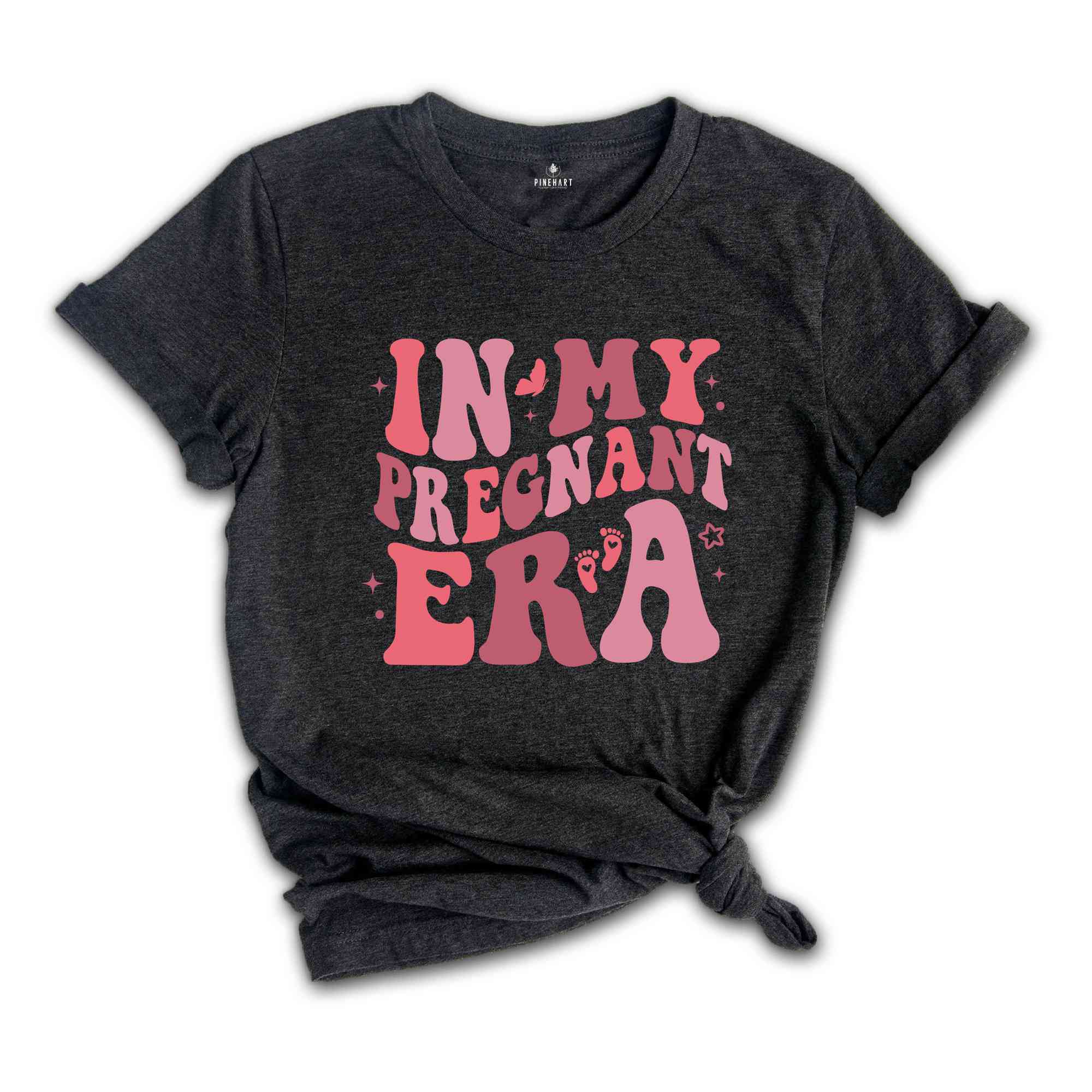 In My Pregnant Era Shirt, New Pregnancy Reveal Shirt, Mother’s Day Shirt, Baby Announcement Shirt, Baby Shower Shirt, New Mom Shirt