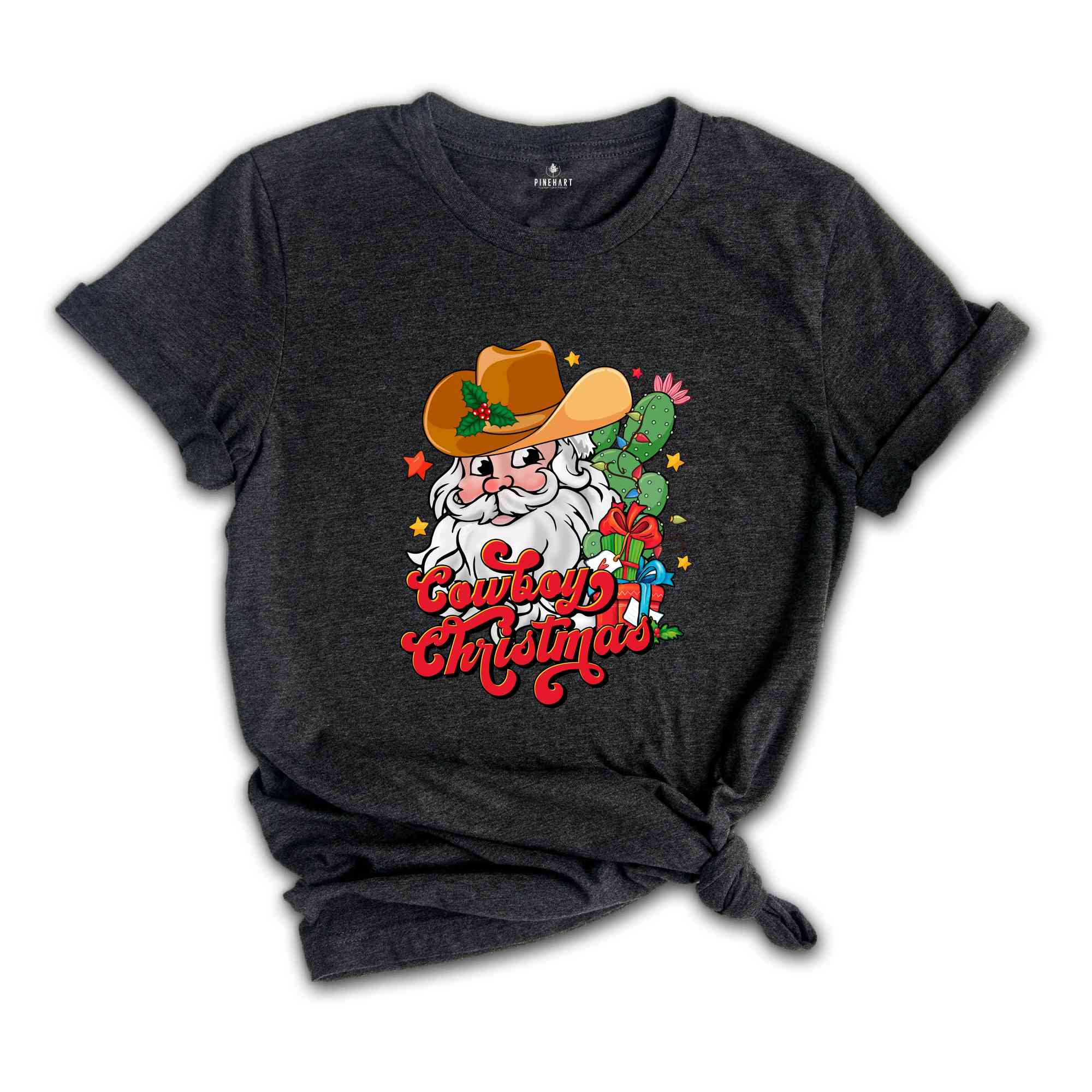 Christmas Cowboy Shirt, Funny Christmas Shirt, Cowboy Shirt, Santa Shirt, Christmas Gift, Cute Christmas Shirt, Christmas Party Shirt