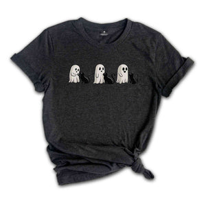 Ghost Cat Shirt, Ghost Cat t-shirt, caT Lovers Shirt, Retro Ghost Halloween, Halloween Cat T-shirt, Spooky Season Shirt