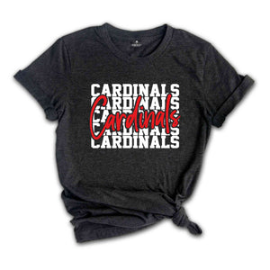 Team Mascot Shirt, Cardinals Team Shirt, Cardinals Team Spirit Shirt, Cardinals Fan Shirt, Cardinals School Shirt, Cardinals School Spirit