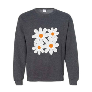 Boho Flowers Sweatshirt, Wildflower Sweatshirt, Floral Sweatshirt, Flower Lovers Sweatshirt, Boho Sweatshirt