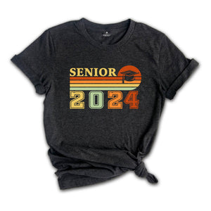 Retro Senior 2024 Shirt, Class of 2024 Shirt, Graduate Shirt, Graduation Gift, Graduation of 2024 Shirt, Senior Class of 2024 Shirts