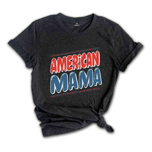 American Mama and Mini Matching Tees, Mommy and Me, Checkered 4th of july shirt, fourth of july tshirt, mommy and me 4th of july t-shirt