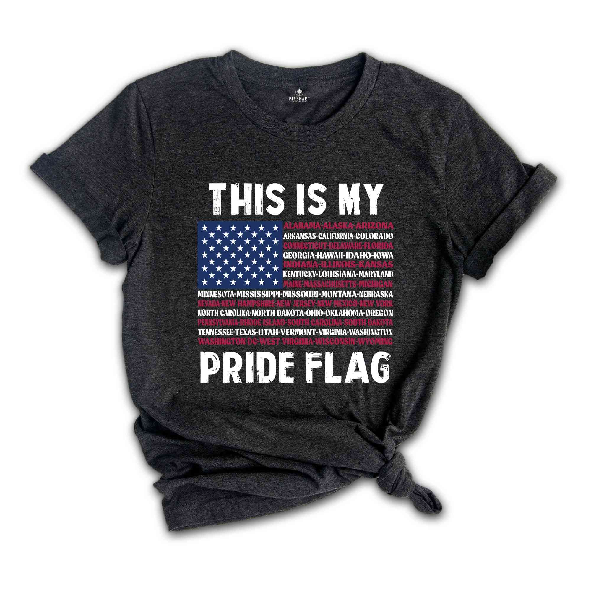 American Flag Shirt, This Is My Pride Flag, USA American 4th Of July Patriotic Shirt, Patriotic Shirt, America Flag Shirt, 4th Of July Shirt