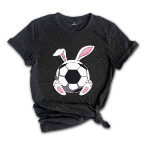 Soccer Bunny Ears Shirt, Funny Easter Shirt, Easter Sports T-Shirt, Bunny Ears Shirt, Happy Easter, Game Day Gift