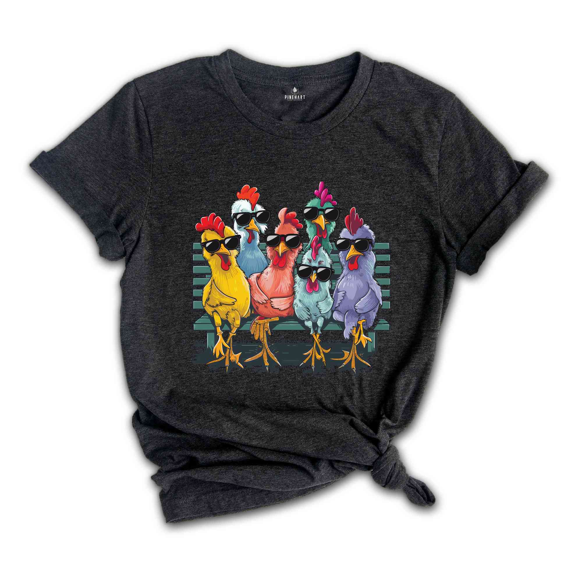 Funny Chickens Shirt, Animal T-Shirt, Farm Gift for Women, Cute Farmer Outfit, Country T-Shirt, Farm Vneck Tshirt