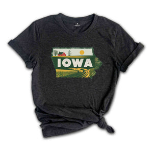 Retro State Of Iowa Shirt, State Of Iowa Shirt, State Shirt, Iowa Shirt, Iowa Lover Shirt, Family Trip Shirt, Travel Shirt