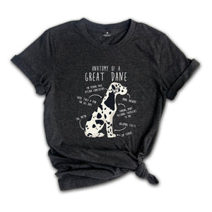 Anatomy Of A Great Dane Shirt, Funny Dog Shirt, Cute Dog Mom Shirt, Great Dane Shirt, Dog Lovers Shirt, Vintage Dog Shirt, Dog Father Gift