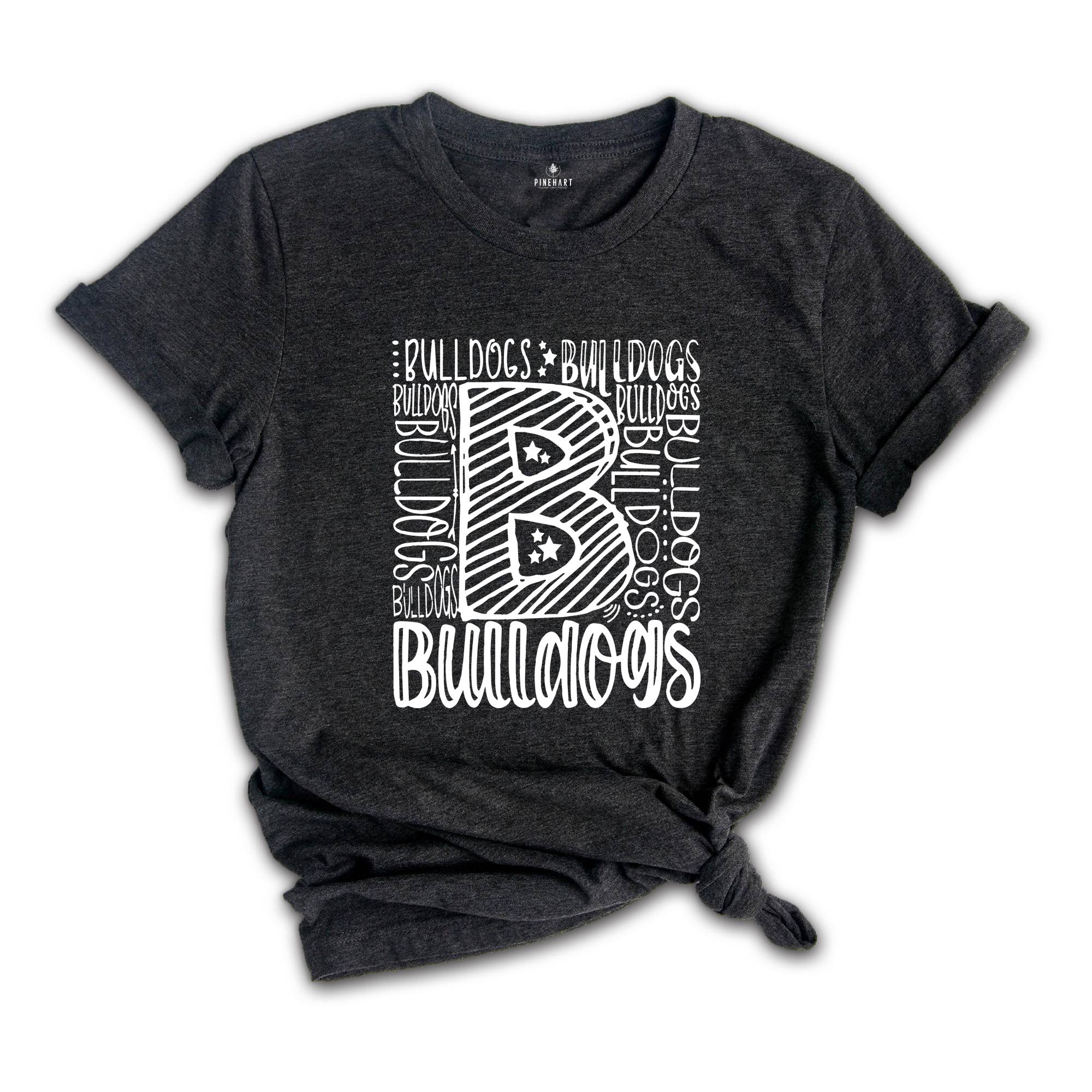 Team Mascot T-Shirt, Bulldogs Team Shirt, Bulldogs Team Spirit, Bulldogs Fan Tee, Bulldogs School Gift, Bulldogs School Spirit Top